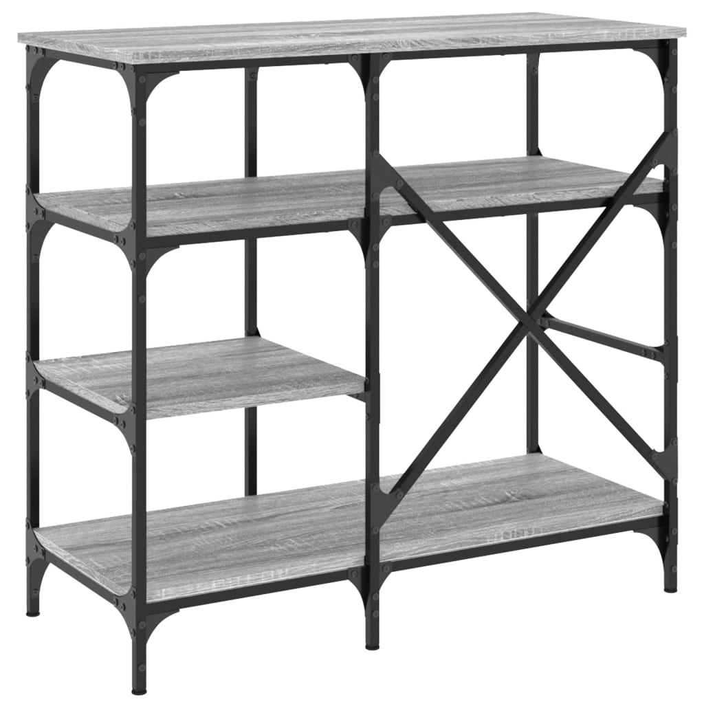 Baker's Rack Grey Sonoma 90x40x84 cm Engineered Wood and Metal